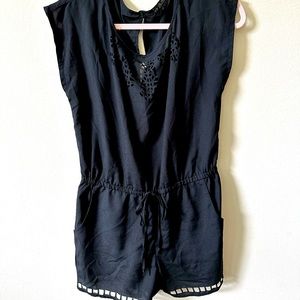 Size large black romper.
